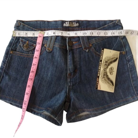 NWT Be-Girl Women Junior's Shorts Jeans Black Color Classic Style Embroidered - Picture 13 of 13